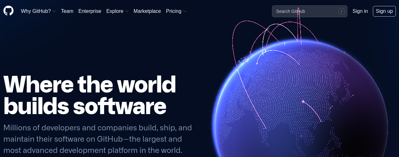 GitHub's Website