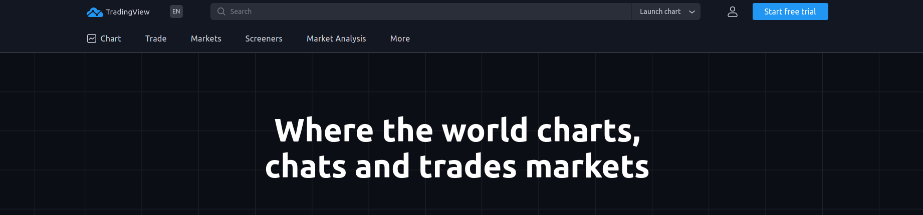 TradingView website preview